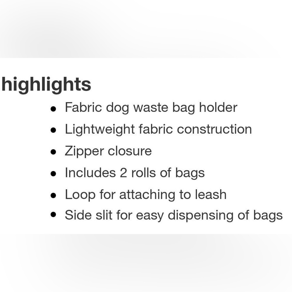 Fabric Dog Leash And Waste Bag Holder - Boots &
Barkley™ - Picture 6 of 11